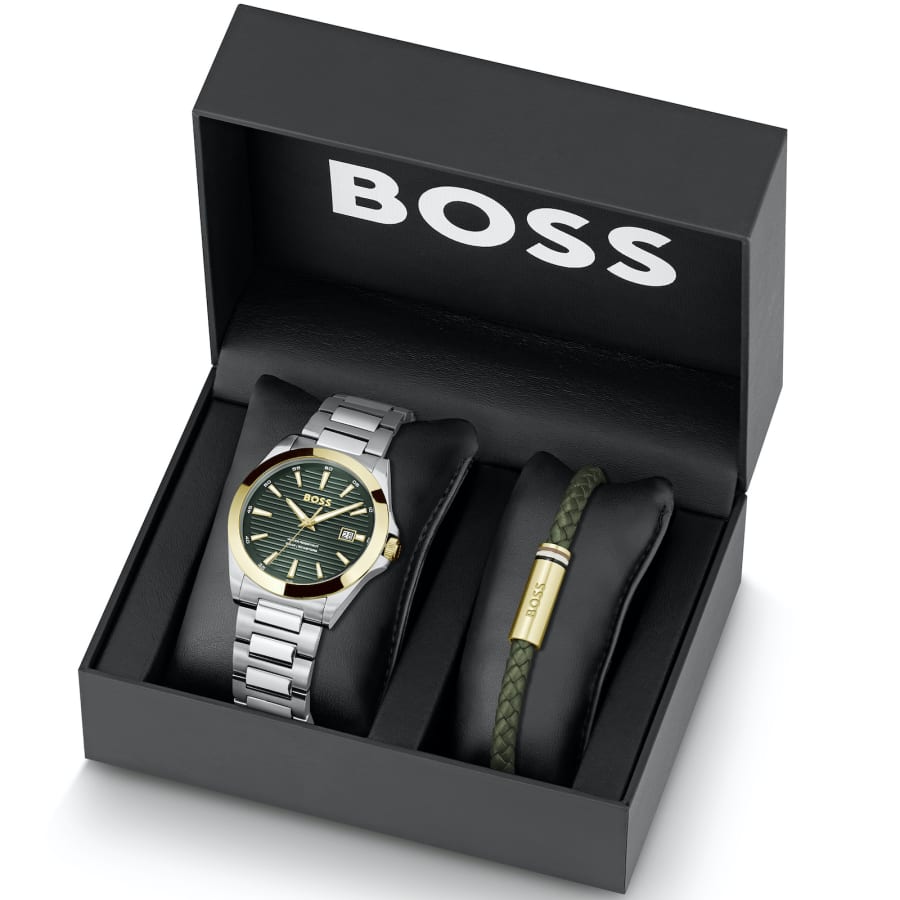 BOSS Strike Watch And Bracelet Gift Set Mainline Menswear Canada